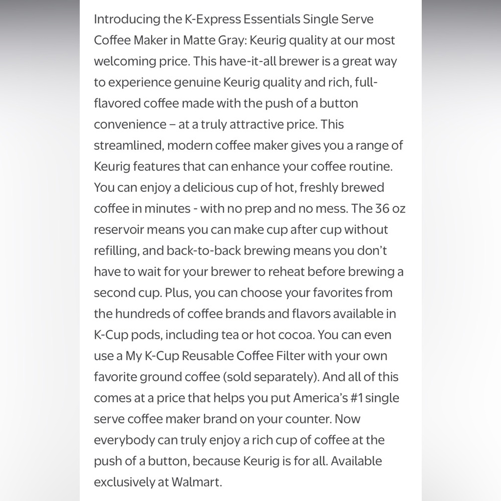 Keurig K-Express Essentials Tropical Blue Single-Serve K-Cup Pod Coffee Maker - Picture 10 of 11